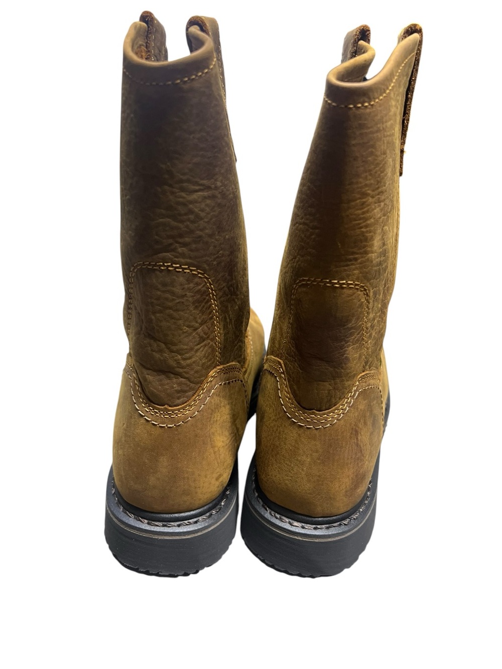 New Men's Hytest Wellington ST XRD Met Brown Leather Work Boots Oil Resistant - Picture 5 of 13